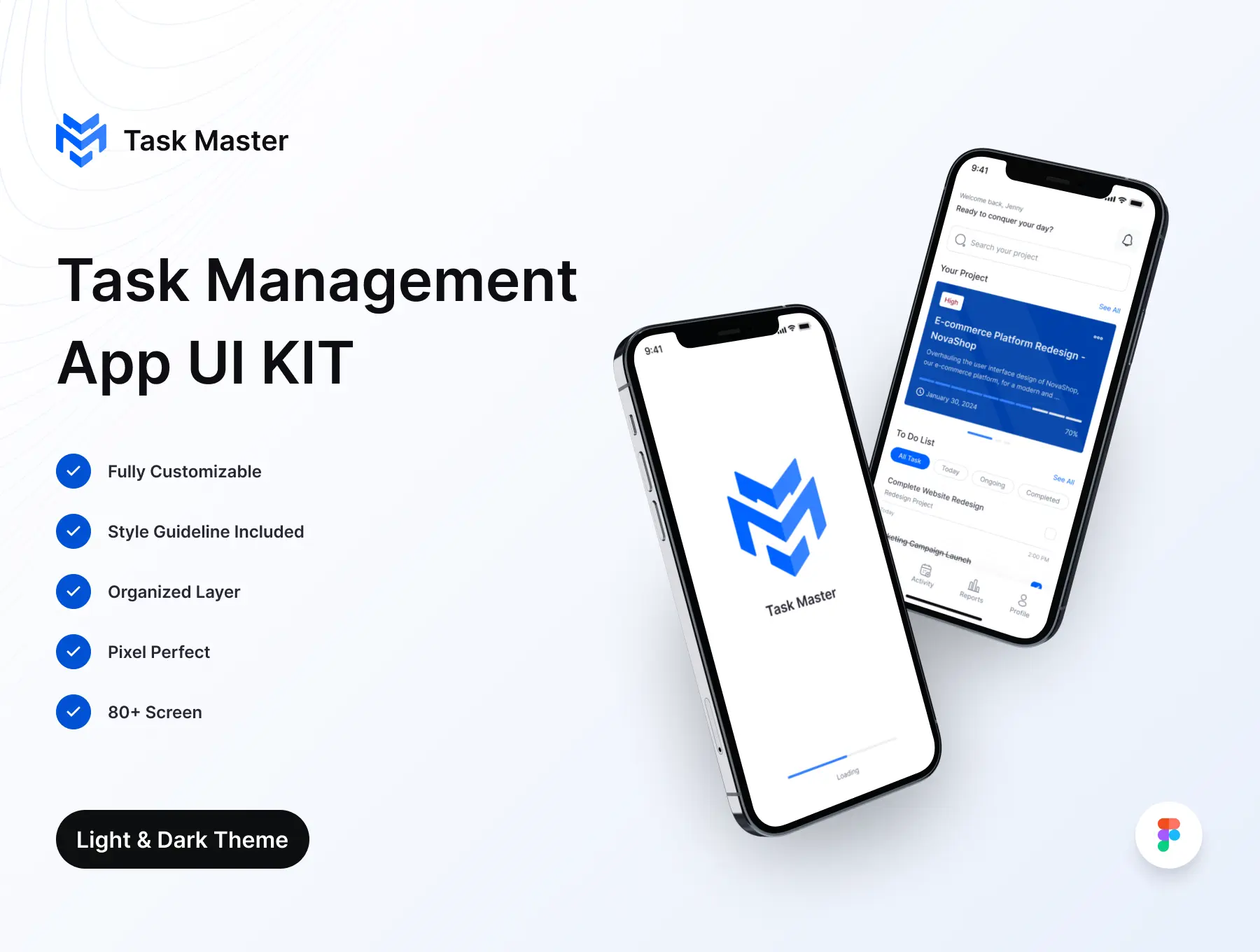 Task Master — Task Management App UI Kit preview